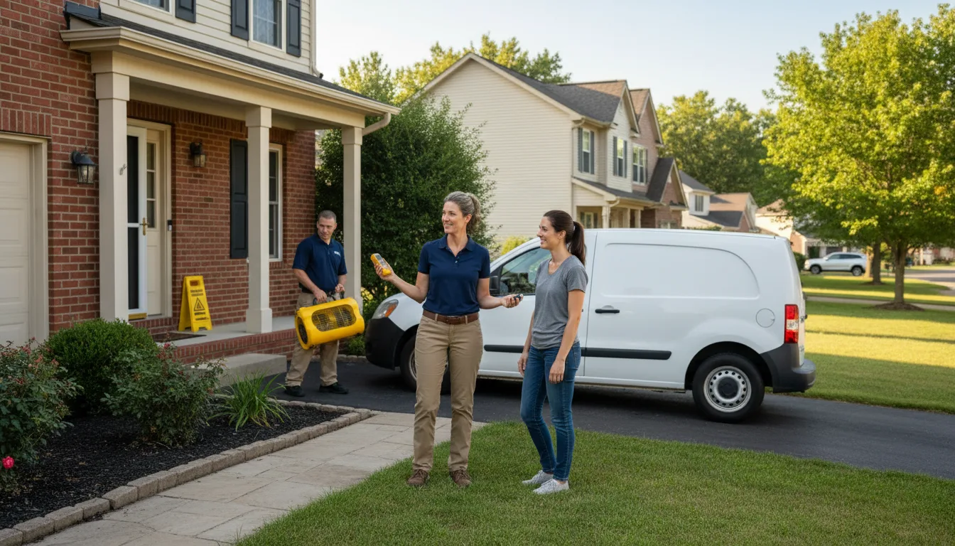 Water restoration image for Home Water Damage Repair in Utica, OH